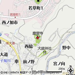 兵庫県神戸市須磨区車松ケ原532周辺の地図