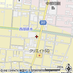 静岡県浜松市中央区新橋町163周辺の地図