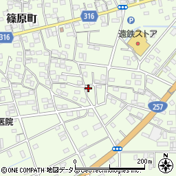 静岡県浜松市中央区篠原町21469周辺の地図