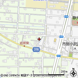 静岡県浜松市中央区篠原町21917周辺の地図