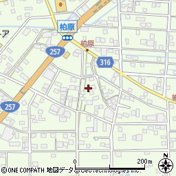 静岡県浜松市中央区篠原町22033周辺の地図