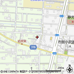 静岡県浜松市中央区篠原町21916周辺の地図