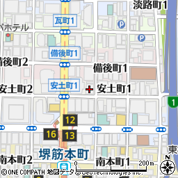 株式会社矢野経済研究所　大阪支社周辺の地図