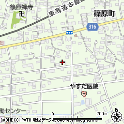 静岡県浜松市中央区篠原町20601周辺の地図