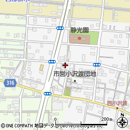 静岡県浜松市中央区小沢渡町1348周辺の地図