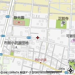 静岡県浜松市中央区小沢渡町1219周辺の地図