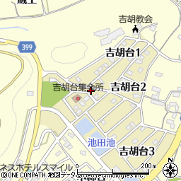 愛知県田原市吉胡台1丁目78周辺の地図