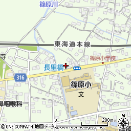 静岡県浜松市中央区篠原町9797周辺の地図