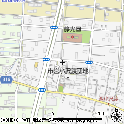 静岡県浜松市中央区小沢渡町1350周辺の地図