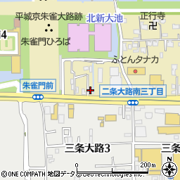 不二熱学サービス奈良支店周辺の地図