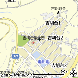愛知県田原市吉胡台1丁目周辺の地図