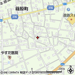静岡県浜松市中央区篠原町12115周辺の地図
