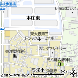 東大阪第三トラックターミナル周辺の地図