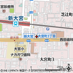セブンイレブン奈良大宮町５丁目店周辺の地図