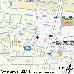 静岡県浜松市中央区小沢渡町1339周辺の地図