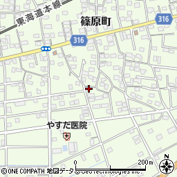 静岡県浜松市中央区篠原町12108周辺の地図