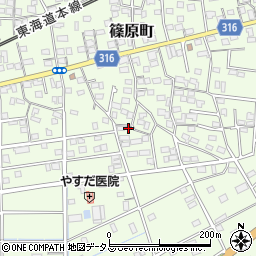 静岡県浜松市中央区篠原町12106周辺の地図