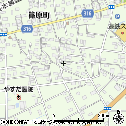 静岡県浜松市中央区篠原町12113周辺の地図