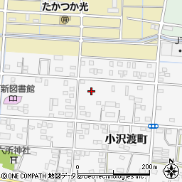 静岡県浜松市中央区小沢渡町217周辺の地図
