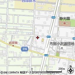静岡県浜松市中央区小沢渡町1341周辺の地図