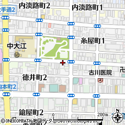 大阪府大阪市中央区南新町周辺の地図