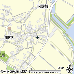 愛知県田原市吉胡町郷中75周辺の地図