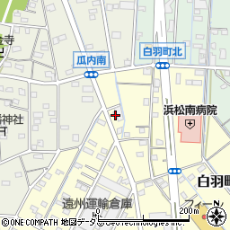 静岡県浜松市中央区白羽町106周辺の地図