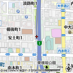 本町出口周辺の地図