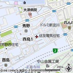 吉本学習塾周辺の地図