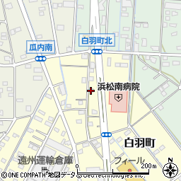 静岡県浜松市中央区白羽町98周辺の地図