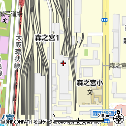 大阪府大阪市城東区森之宮1丁目6-115周辺の地図