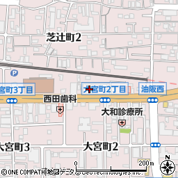 奈良大宮ビル周辺の地図