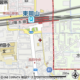 岡山県岡山市中区長岡79周辺の地図