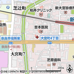 ＧＳパーク奈良大宮駐車場周辺の地図