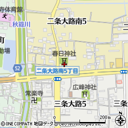 ファミリーマート奈良二条大路店周辺の地図