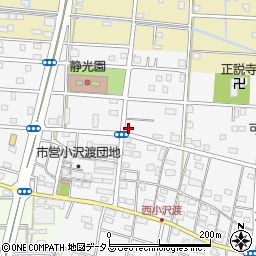 静岡県浜松市中央区小沢渡町1224周辺の地図