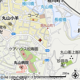 兵庫県神戸市長田区西丸山町1丁目1-12周辺の地図