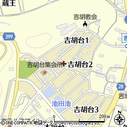 愛知県田原市吉胡台1丁目77周辺の地図