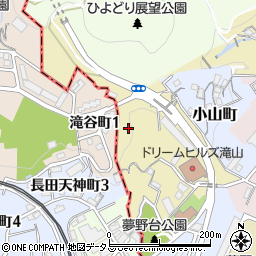 兵庫県神戸市兵庫区滝山町周辺の地図