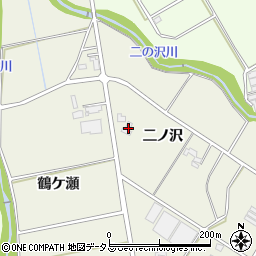 愛知県豊橋市高塚町二ノ沢周辺の地図