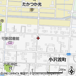 静岡県浜松市中央区小沢渡町215周辺の地図