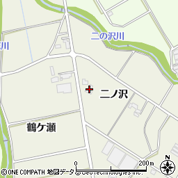 愛知県豊橋市高塚町（二ノ沢）周辺の地図