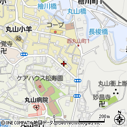 兵庫県神戸市長田区西丸山町1丁目1周辺の地図