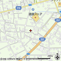 静岡県浜松市中央区篠原町21445周辺の地図