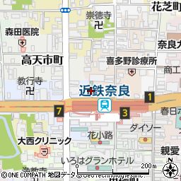 東横ＩＮＮ近鉄奈良駅前周辺の地図