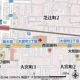 奈良中央郵便局 ＡＴＭ周辺の地図