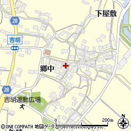 愛知県田原市吉胡町郷中228周辺の地図
