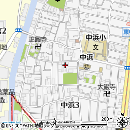 大阪府大阪市城東区中浜2丁目周辺の地図