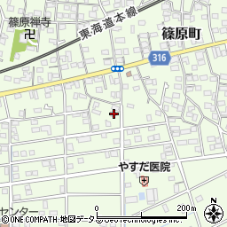 静岡県浜松市中央区篠原町20602周辺の地図