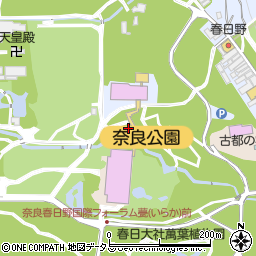 奈良公園周辺の地図